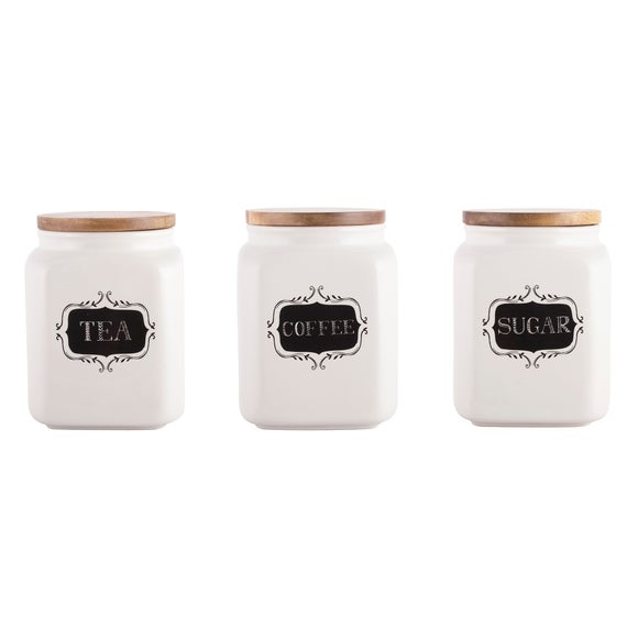 dunelm tea and coffee canisters