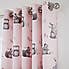 Catherine Lansfield Woodland Friends Eyelet Curtains Pink