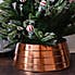 Copper Metal Christmas Tree Skirt Copper