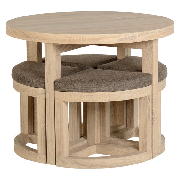 Round stowaway table and chairs new arrivals