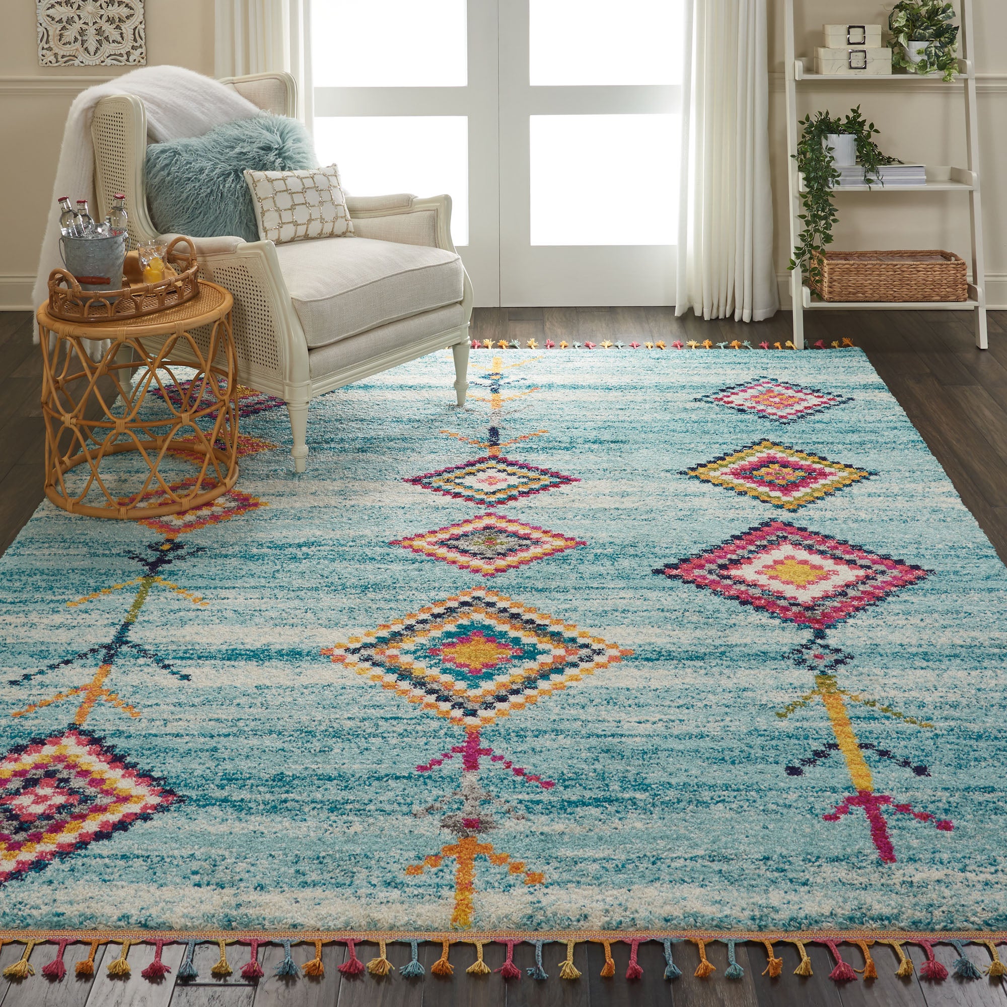 Nomad 4 Rug Aqua Blue