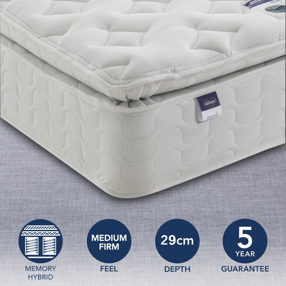 silentnight miracoil memory ultra 1750 pillowtop mattress