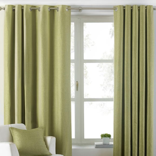 Atlantic Green Eyelet Curtains image 1 of 4