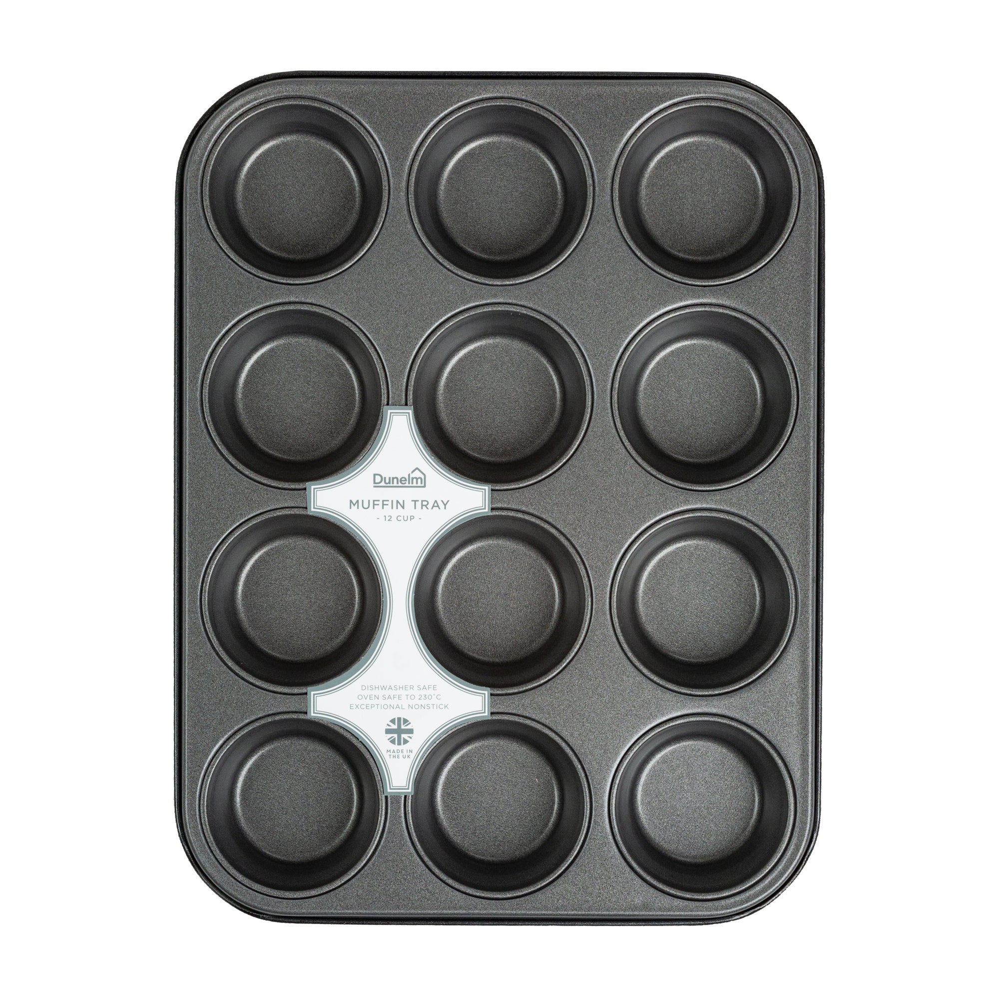 Dunelm 12 Cup Muffin Tray Silver
