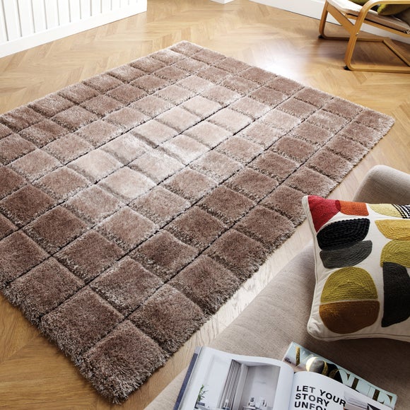 Velvet 3d Cube Rug Dunelm