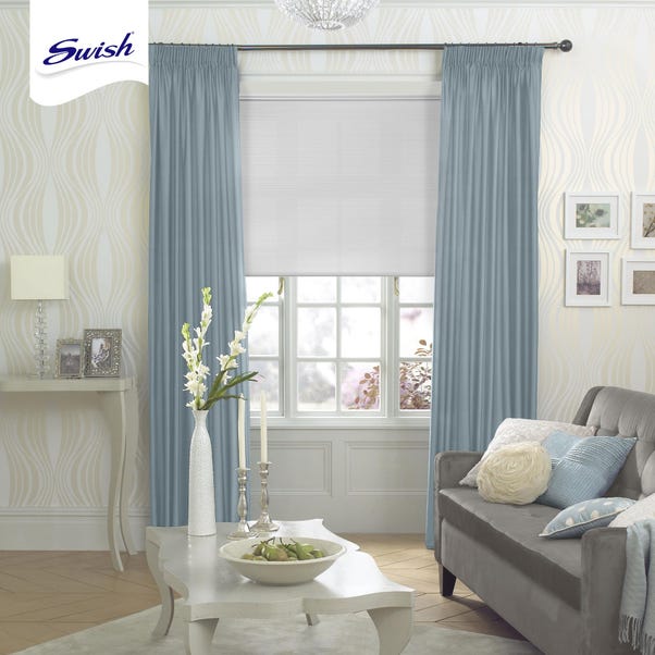 Swish Snow Flurry Cordless Insulating Pleated Blind image 1 of 3