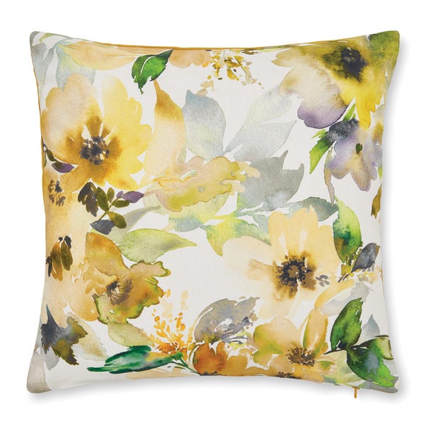 Sophia Floral Cushion Cover Ochre undefined