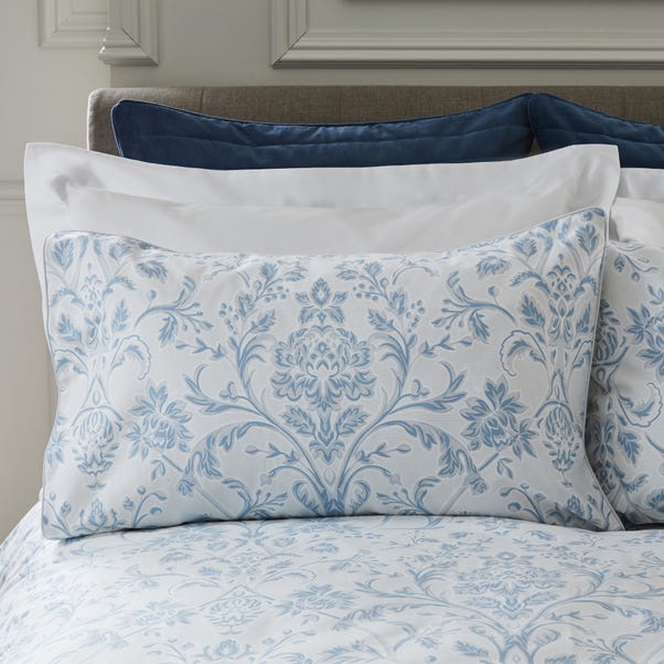 Dorma Remington Standard Pillowcase Pair Blue