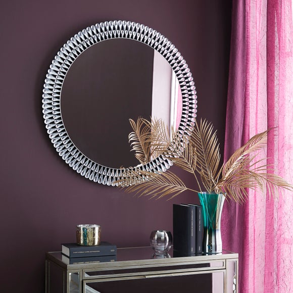 Large Round Decorative Mirrors Wall Mirror Art Glass Accent Mirrors -  32in.Wx32in.H - On Sale - Bed Bath & Beyond - 36871473
