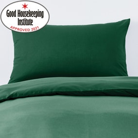 Non Iron Plain Dye Hunter Green Housewife Pillowcase Pair