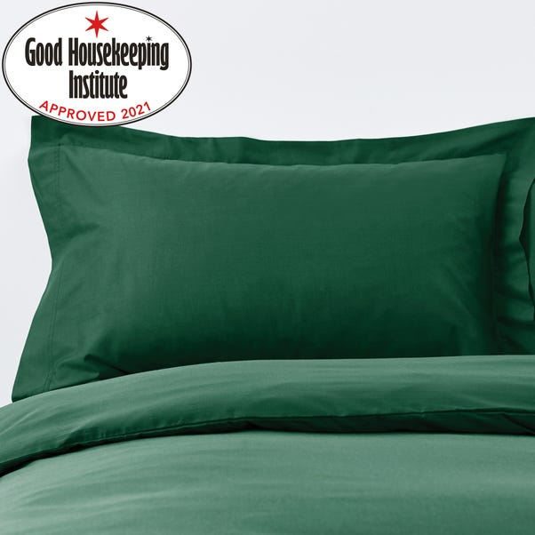 Non Iron Plain Dye Hunter Green Oxford Pillowcase image 1 of 1