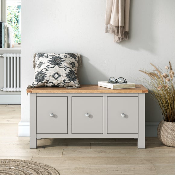 Grey console deals table dunelm