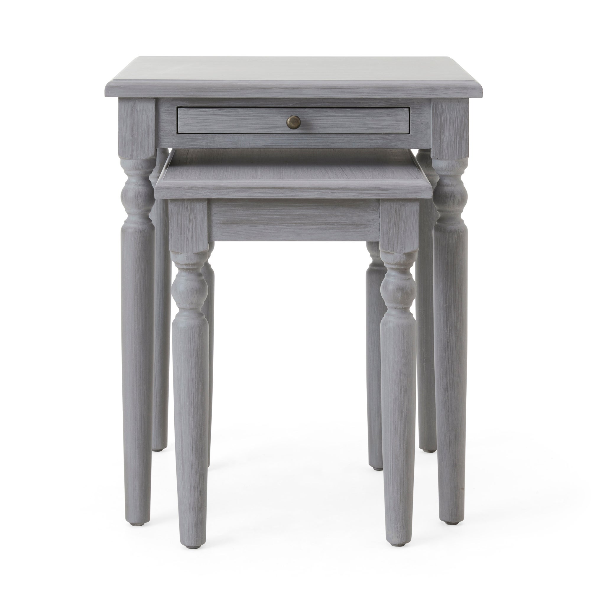 Lucy Cane Nest of Tables, Grey