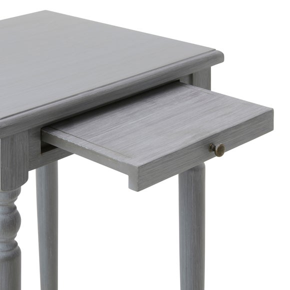 dunelm nest of tables grey