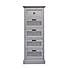 Lucy Cane Grey Tall Chest of Drawers