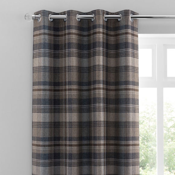 navy and grey curtains