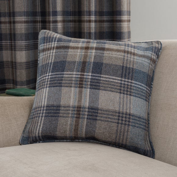 navy cushions dunelm