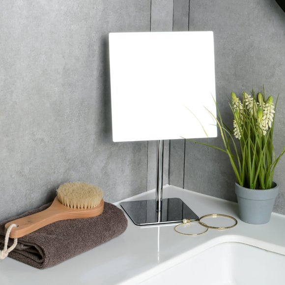 square free standing bathroom mirror