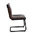 Felix Set of 2 Cantilever Faux Leather Dining Chairs Brown