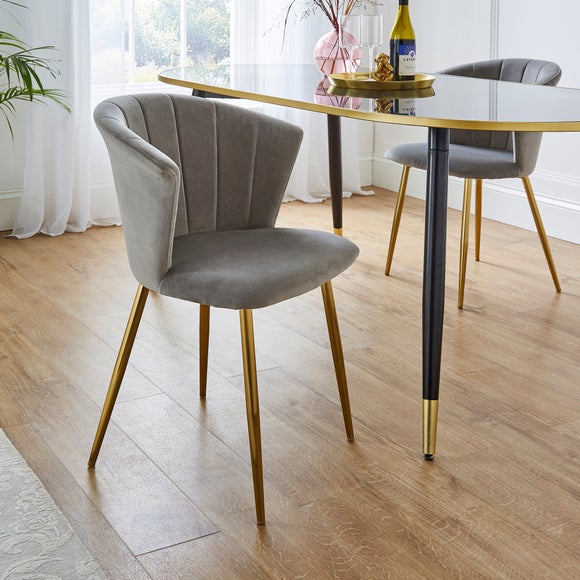 Kendall Velvet Chair Dunelm