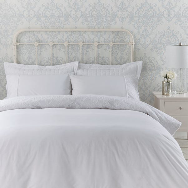 Antique Lace Embellished White Duvet Cover And Pillowcase Set Dunelm - Embellished Bedding Sets Antique Lace Embellished White Duvet Cover And Pillowcase Set Dunelm - Embellished Bedding Sets