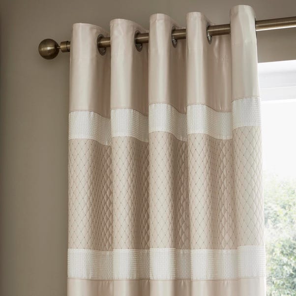 Bardot Cream Blackout Eyelet Curtains Dunelm Bardot Cream Blackout Eyelet Curtains, Cream Blackout Curtains Eyelet
