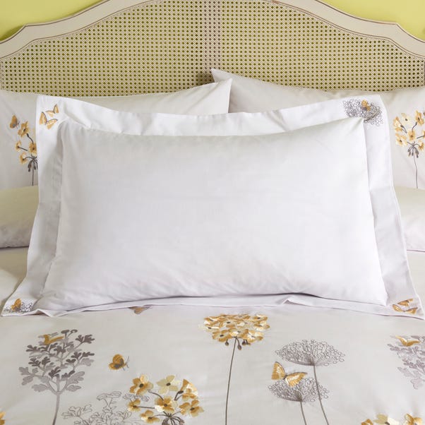 Hydrangea Floral Ochre Oxford Pillowcase image 1 of 3