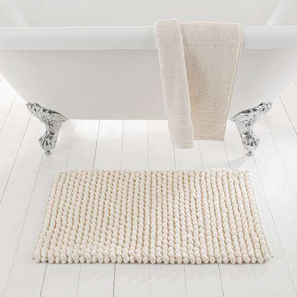 Pebble Cream Bath Mat | Dunelm