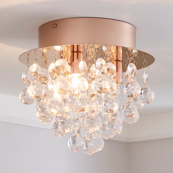 Dunelm rose hot sale gold light