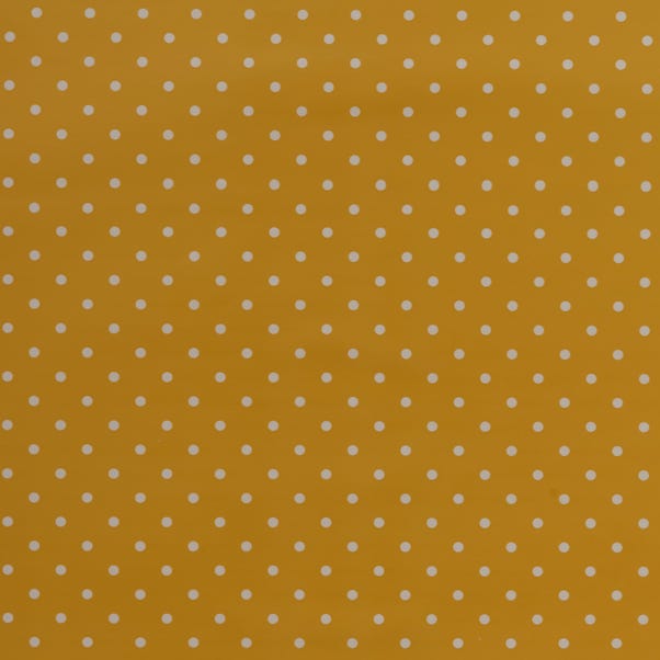 By the Metre Dotty Ochre PVC image 1 of 4