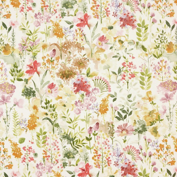 By the Metre Ayelsbury Natural Floral Oil Cloth image 1 of 4