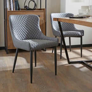 Set Of 2 Montreal Dining Chairs- Faux Leather
