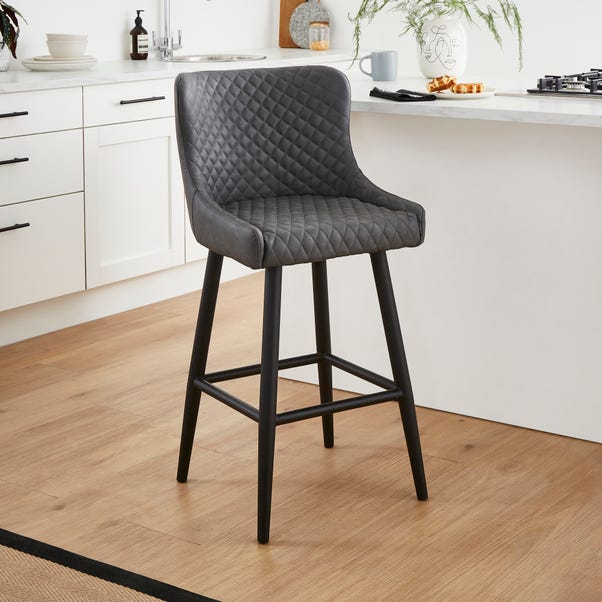 Montreal Counter Height Bar Stool, Faux Leather image 1 of 6