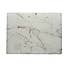 Marble Effect Glass Worktop Saver White