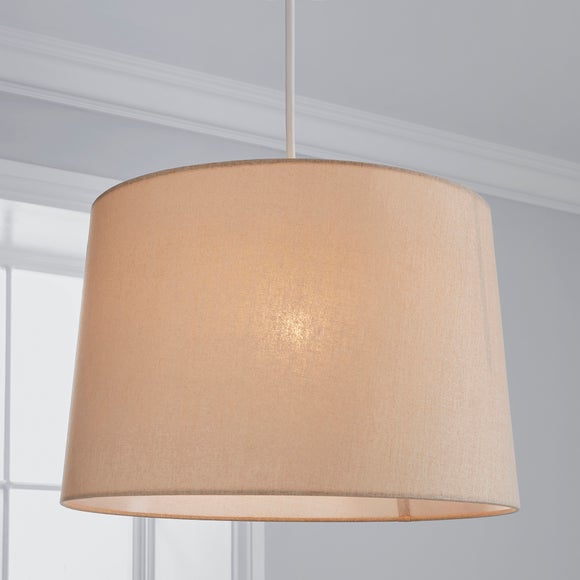 dunelm linen lampshade