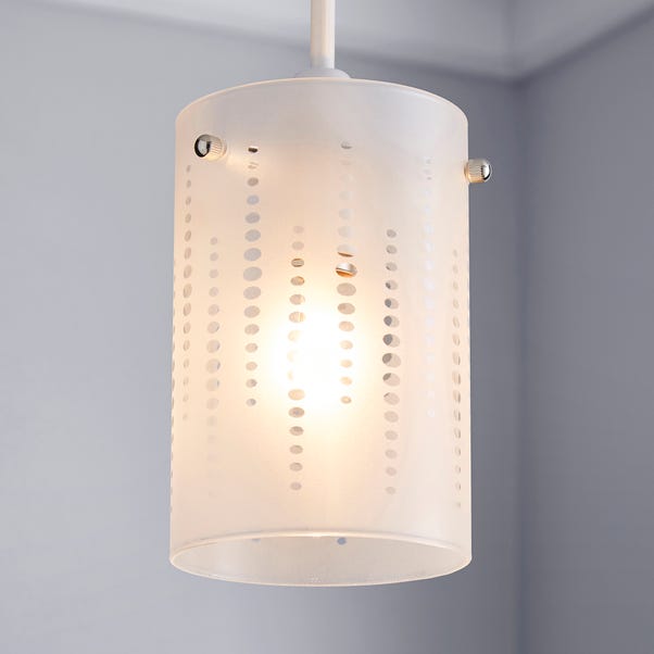 Grayson Dot Glass White Easy Fit Pendant image 1 of 6