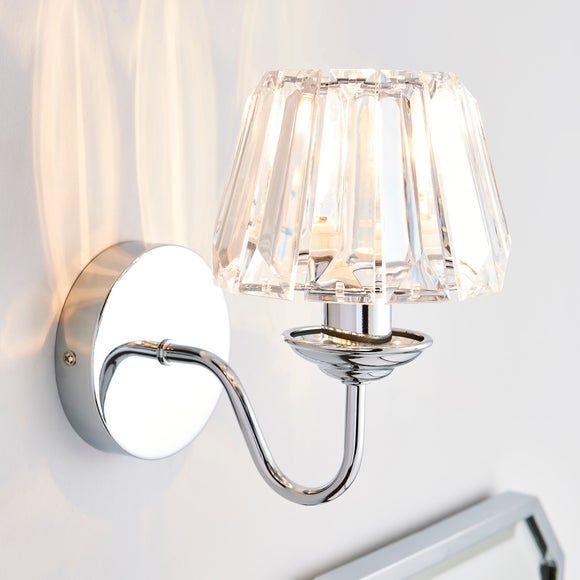 Dunelm wall shop lights chrome