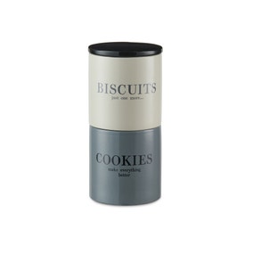 Monochrome Stacking Cookie and Biscuit Canister