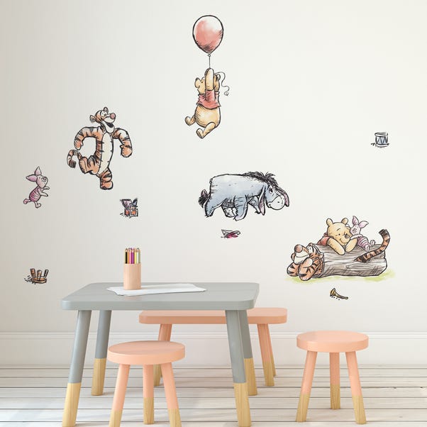 Disney Winnie The Pooh Wall Stickers Dunelm - Are Wall Decals Easy To Remove