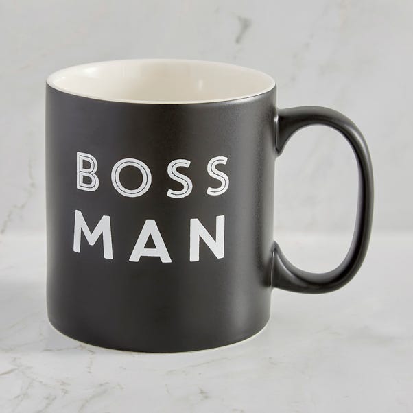 Oversized Boss Man Mug Black