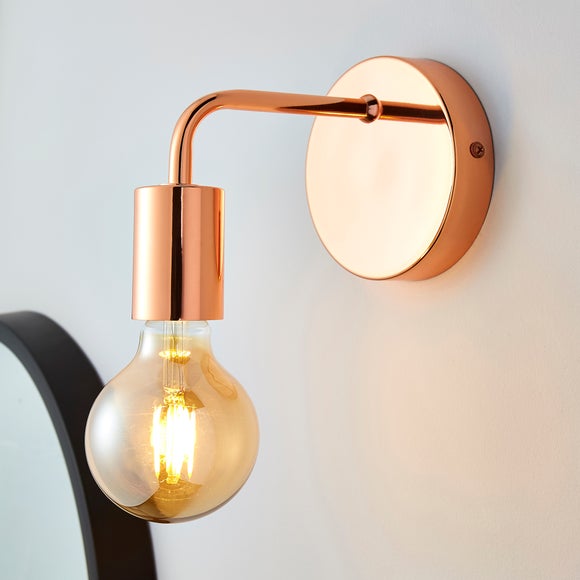 Copper on sale wall lamp