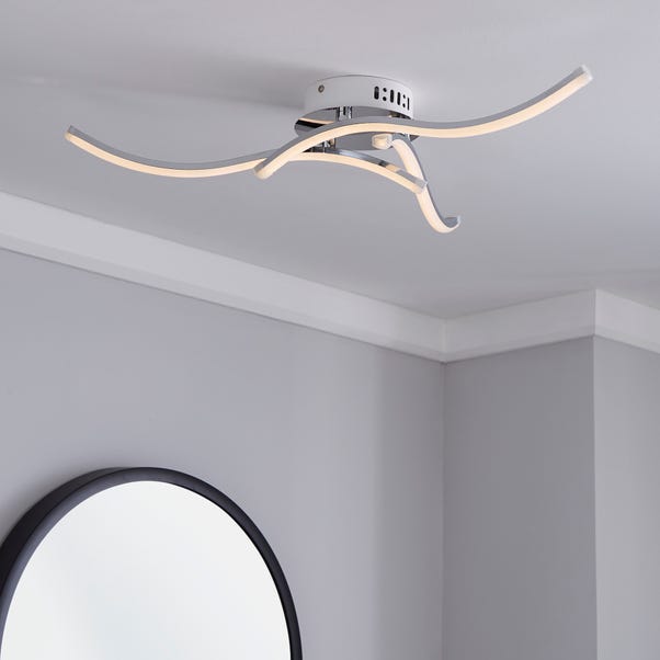 Layla 3 Light Integrated Led Semi Flush Ceiling Fitting Dunelm - Led Kitchen Ceiling Lights Dunelm Layla 3 Light Integrated Led Semi Flush Ceiling Fitting Dunelm - Led Kitchen Ceiling Lights Dunelm