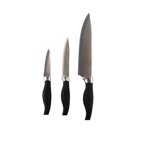 Set of 3 Soft Grip Knives image 1 of 4