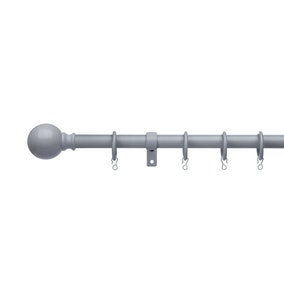 Ashton Extendable Metal Curtain Pole with Rings