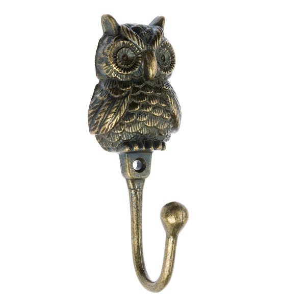 Antique Brass Owl Hooks Antique Brass
