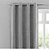 Oxford Dove Grey Chenille Eyelet Curtains  undefined