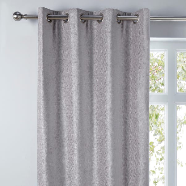 Chenille Wave Eyelet Curtains image 1 of 7