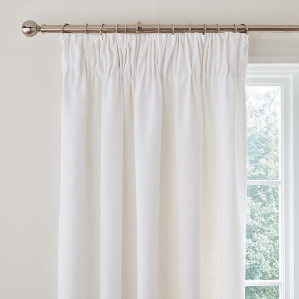 Vermont White Pencil Pleat Curtains Dunelm Vermont White Pencil Pleat Curtains, How To Pencil Pleat Curtains