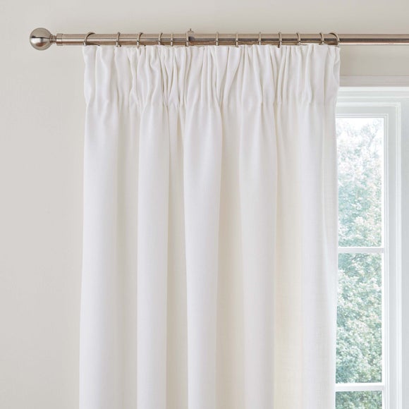 off white pleated curtains