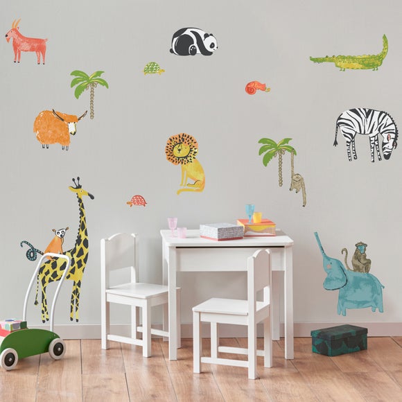 Nursery wall hot sale stickers dunelm